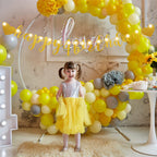 TaoBary 167-Pcs DIY Glitter Banner Kit – Customizable Happy Birthday Banner with 3 Ropes (Gold)