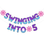 TaoBary Spider Theme 5th Birthday Banner – Pre-strung & Ready to Hang