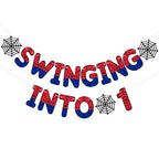 TaoBary Spider Theme 1st Birthday Banner – Pre-Strung, Easy Setup