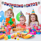 TaoBary Spider Theme 2nd Birthday Banner – Pre-strung Kids Party Decoration