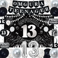 TAOTOSUNE 13th Birthday Decorations for Teens - Black White & Silver Backdrop, Official 13 Teenager Banner, Foil Balloons