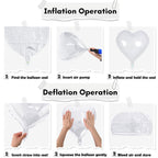 TAOYE Black White Heart Balloons – 18-Inch Matte Foil Heart Set for Party Decor