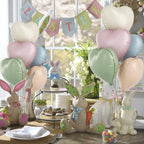 TAOYE Pastel Colorful Heart Foil Balloons – 10 Pack, 18-Inch Rainbow Hearts