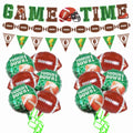TATAUP Football Theme Party Kit – GAME TIME Banners, 12 Balloons, Tailgate Decor