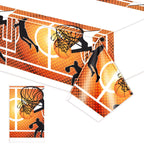 Tatuo Basketball Tablecloth 71x43 in – Disposable Plastic Table Cover for Parties