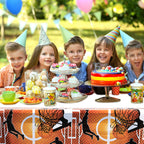 Tatuo Basketball Tablecloth 71x43 in – Disposable Plastic Table Cover for Parties