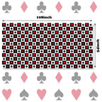 Tatuo 2 Pcs Casino Theme Poker Tablecloths - Las Vegas Style 54 x 108 in | Disposable Plastic Table Cover