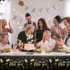 Tatuo 3-Piece We Will Miss You Tablecloth – Gold Stars, Farewell & Retirement Party Decor