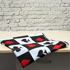 Tatuo 2 Pcs Casino Theme Poker Tablecloths - Las Vegas Style 54 x 108 in | Disposable Plastic Table Cover