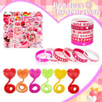 Taulaap 132 Pcs Valentines Day Party Favors for Kids – Classroom Prizes & Pinata Fillers