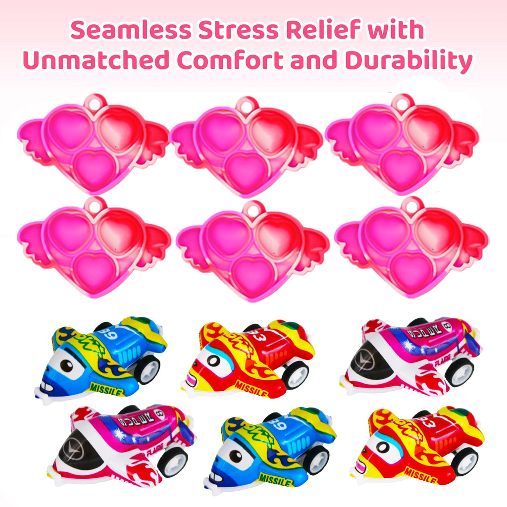 Taulaap 132 Pcs Valentines Day Party Favors for Kids – Classroom Prizes & Pinata Fillers