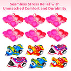 Taulaap 132 Pcs Valentines Day Party Favors for Kids – Classroom Prizes & Pinata Fillers