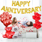 Tayuvira Happy Anniversary Decorations Set – Romantic Balloons & Banner Kit