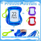 Tcvents 22-Pack Mini Magnetic Drawing Board (6 Colors) – Portable Doodle Pads for Kids, Backpack Keychain, Party Favors