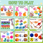 Teeanzo 160Pcs Prefilled Easter Eggs Set – 80 Pre-filled Eggs + Variety Toys for Egg Hunts, Party Favors & Classroom Rewards