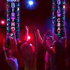 Tegeme Glow in the Dark Neon Birthday Banner Set — 2 Pcs Neon Porch Sign for Black Light Parties