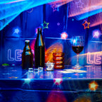 Tegeme Glow Tablecloth 2-Piece, 86 x 51 in – Neon Glow in the Dark Covers