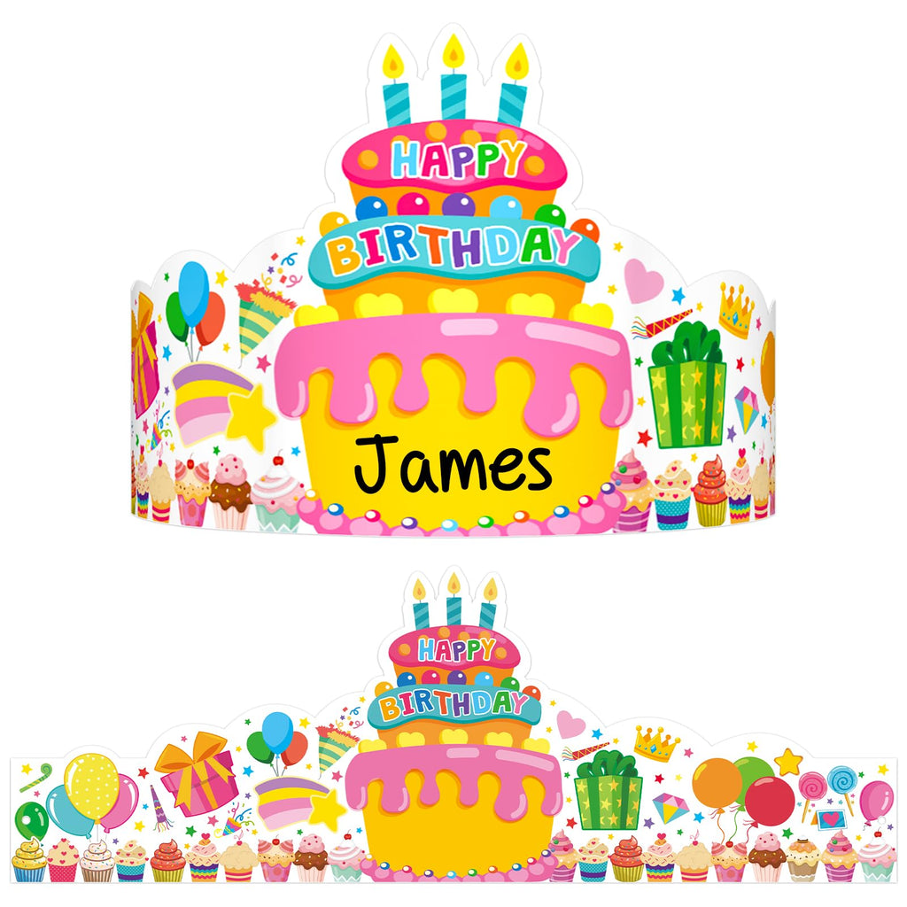 TENDFINE 36 Pack Birthday Crowns for Kids – Colorful Paper Party Hats for Classroom & Parties