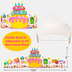 TENDFINE 36 Pack Birthday Crowns for Kids – Colorful Paper Party Hats for Classroom & Parties