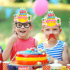 TENDFINE 36 Pack Birthday Crowns for Kids – Colorful Paper Party Hats for Classroom & Parties