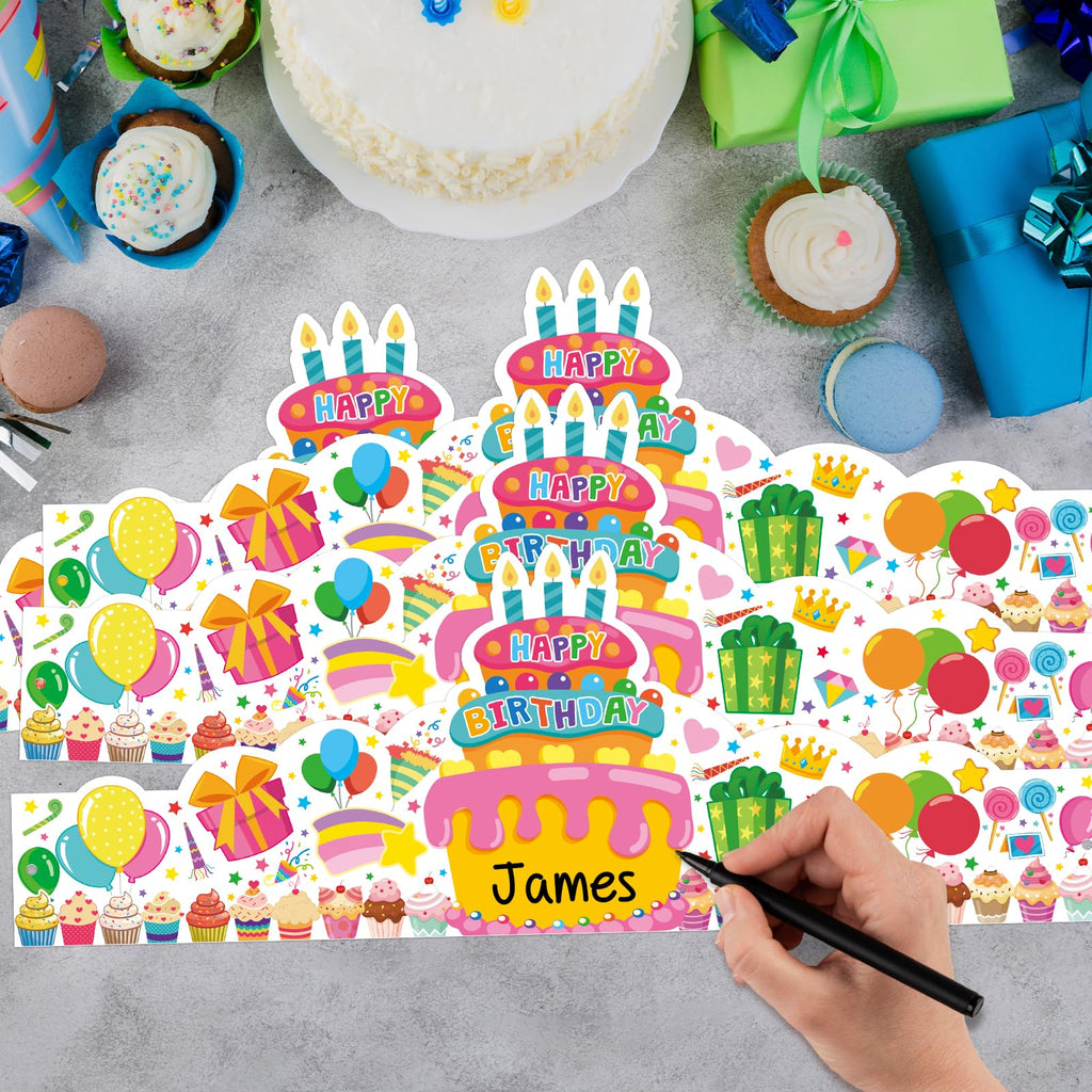 TENDFINE 36 Pack Birthday Crowns for Kids – Colorful Paper Party Hats for Classroom & Parties