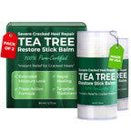 Terramed Just Think Comfort Foot Balm Stick for Dry Cracked Feet | Intensive Moisturizing | No Mess Applicator | 2 Pack