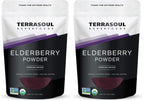 Terrasoul Organic Elderberry Powder - 4 oz Freeze-Dried (Pack of 2)