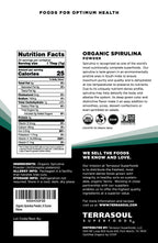 Terrasoul Organic Spirulina Powder – 6 oz (Pack of 2) | Vegan Protein & Green Superfood