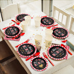Tevxj 96 PCS BBQ Baby Shower Plates & Napkins – BabyQ Tableware Sunflower Rustic Decor