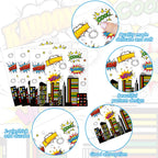 Tevxj 96 PCS Super Theme Hero Party Plates & Napkins – Hero Themed Tableware for 24 Guests
