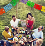 TexMex Fun Stuff Coco-Inspired Party Banners – Handmade Paper-Cut Backdrops, 30 ft, 20 Panels