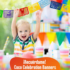 TexMex Fun Stuff Coco-Inspired Party Banners – Handmade Paper-Cut Backdrops, 30 ft, 20 Panels