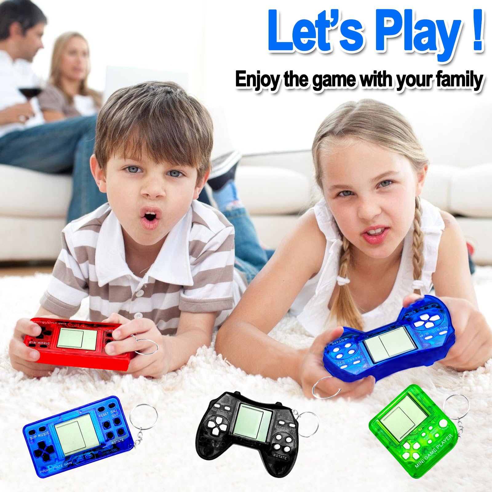 TGIQROVE 25 Pcs Video Game Keychains – Mini Gamer Party Favors, Kids Birthday Decorations & Classroom Prizes