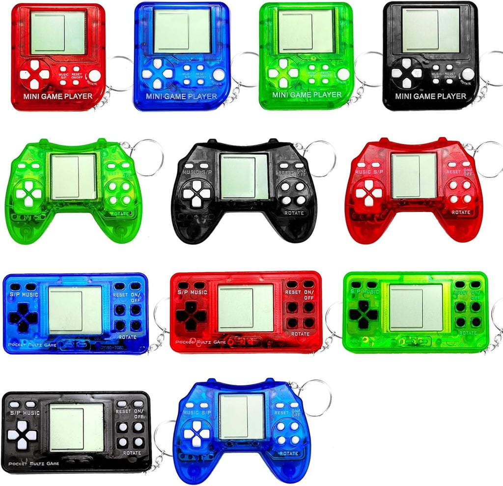 TGIQROVE 25 Pcs Video Game Keychains – Mini Gamer Party Favors, Kids Birthday Decorations & Classroom Prizes
