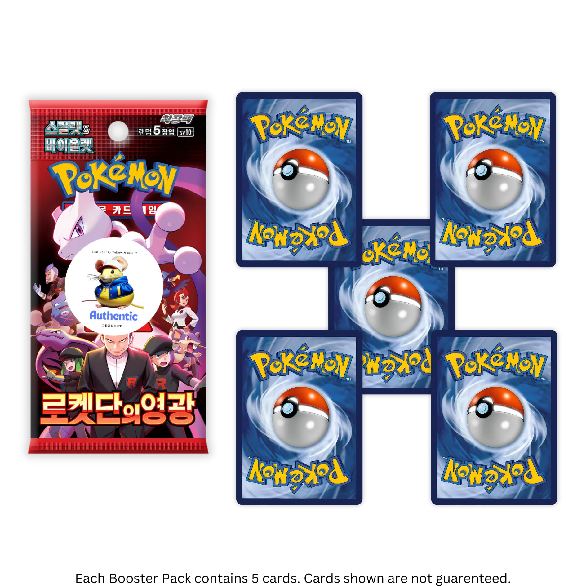 That Chunky Yellow Mouse – Glory of Team Rocket Korean Booster Box (30 KR Packs, Destined Rivals)