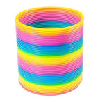 The Dreidel Company Jumbo Rainbow Plastic Coil Spring – 7-inch Party Favor (Single)