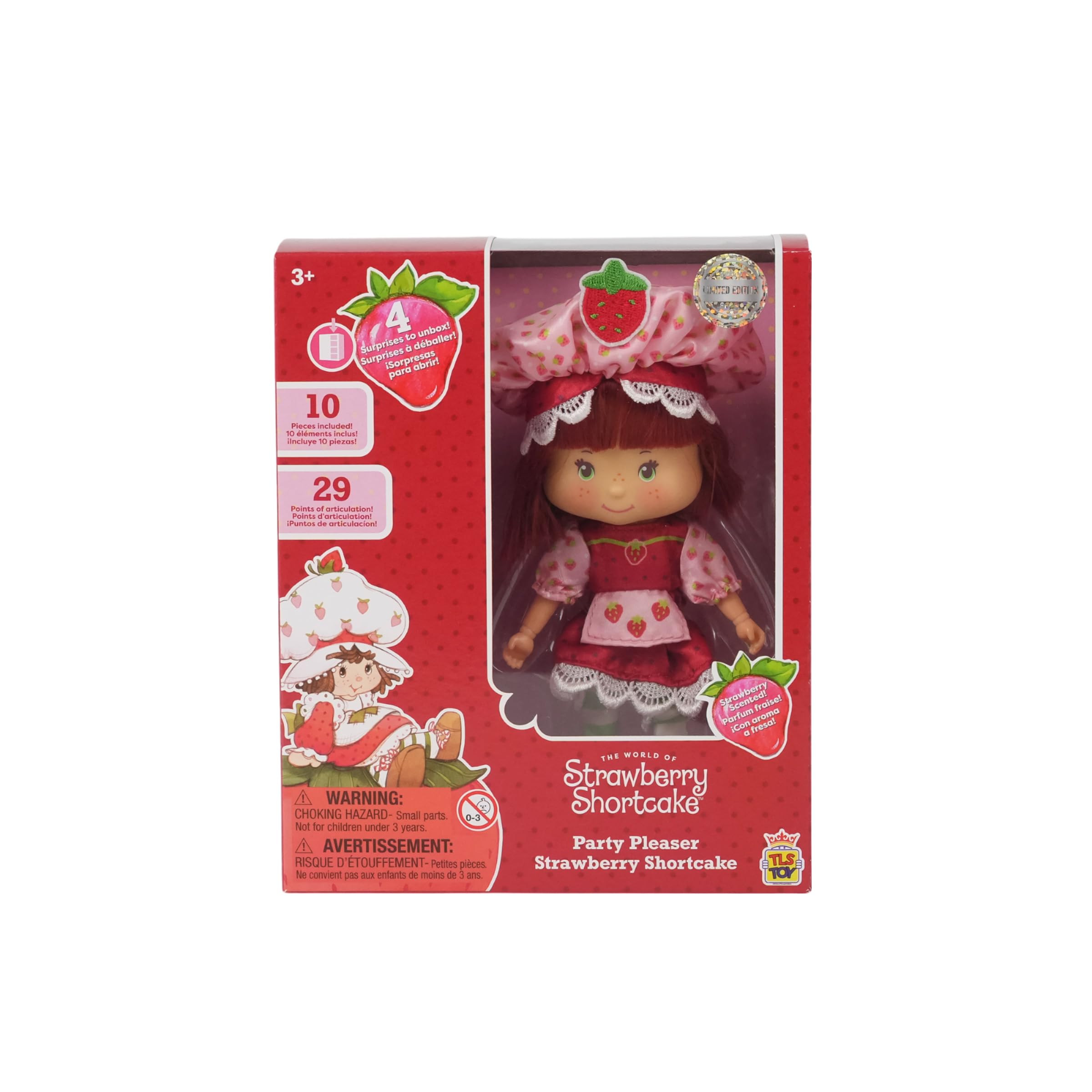 The Loyal Subjects Strawberry Shortcake 5.5-Inch Party-Pleaser Doll