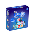 The Uzzle 3.0 Board Game – Family Puzzle for All Ages | 100 Puzzles, 4 Levels