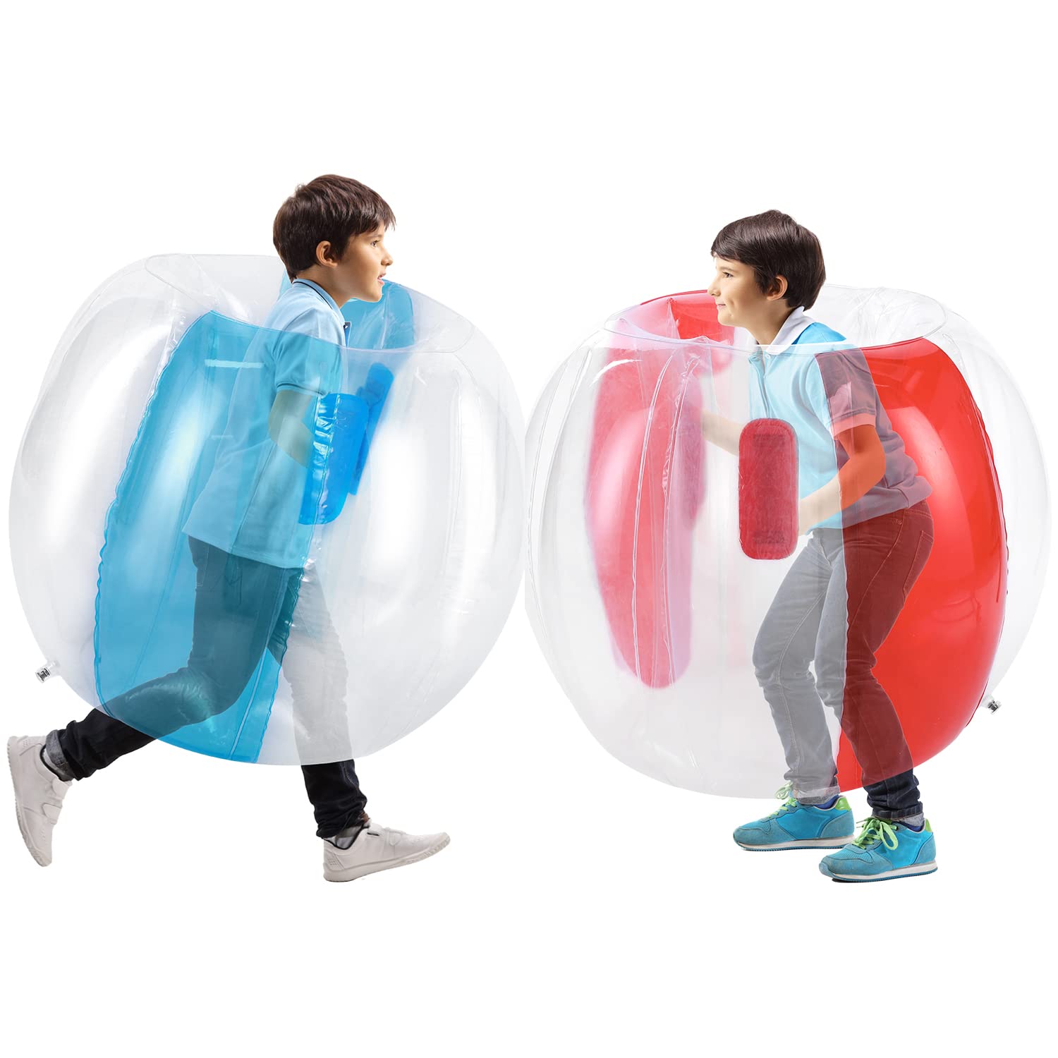 Theefun Bumper Balls 2 Pack — 36-Inch Inflatable Sumo Balls for Kids 50-100 lb | Outdoor Active Play
