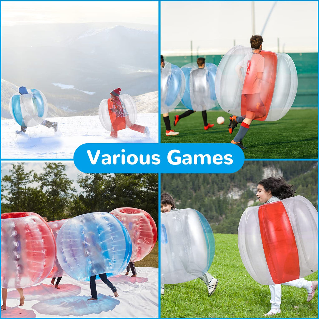Theefun Bumper Balls 2 Pack — 36-Inch Inflatable Sumo Balls for Kids 50-100 lb | Outdoor Active Play