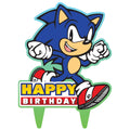 Think Green Fun Sonic Gamer Birthday Cake Topper – Eco Party Decor