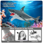 THINKBAY 6-Pack Realistic Shark Figurines (5-7") – BPA-Free Bath Toys, Cake Toppers & Party Favors for Kids