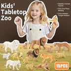 THINKBAY 15PCS Lion Figurines – Realistic Lion Family for Kids, Cake Toppers & Play