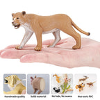 THINKBAY 15PCS Lion Figurines – Realistic Lion Family for Kids, Cake Toppers & Play