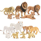 THINKBAY 15PCS Lion Figurines – Realistic Lion Family for Kids, Cake Toppers & Play