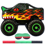 Threan Dino Monster Truck Piñata – Party Decoration & Blindfold