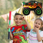 Threan Dino Monster Truck Piñata – Party Decoration & Blindfold