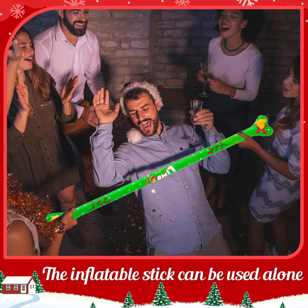 Threan 60 Inch Christmas Inflatable Limbo – Indoor/Outdoor Holiday Party Game