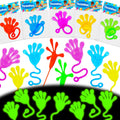 Thremhoo 40-Pcs Glow-in-the-Dark Sticky Hands – Party Favors & Piñata Fillers