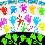 Thremhoo 40-Pcs Glow-in-the-Dark Sticky Hands – Party Favors & Piñata Fillers